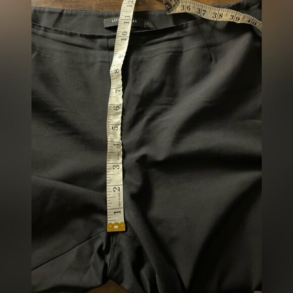 Lafayette 148 New York Stanton Pant dark navy blue size 14 ankle stretch career - Picture 13 of 15